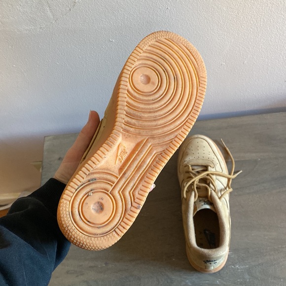 Wheat suede Nike Air Force 1s - Picture 3 of 5